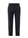 Off-white Off White Men Wool Trouser With 23 And White Patches