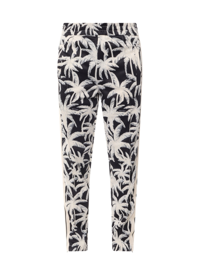 PALM ANGELS NYLON TROUSER WITH PALMS ALLOVER PRINT