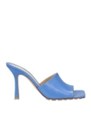 Bottega Veneta Woman Sandals Light Blue Size 9 Soft Leather