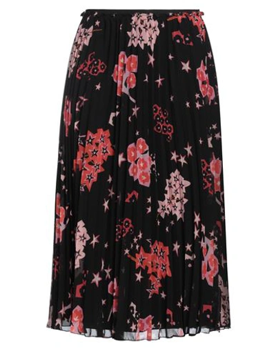 Red Valentino Woman Midi Skirt Black Size 0 Polyester