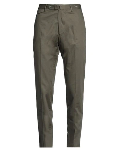 Tagliatore Man Pants Military Green Size 36 Cotton