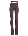 Andreädamo Andreādamo Woman Pants Cocoa Size M Viscose, Polyester, Polyamide, Elastane In Brown