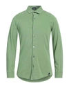 Drumohr Man Shirt Light Green Size S Cotton