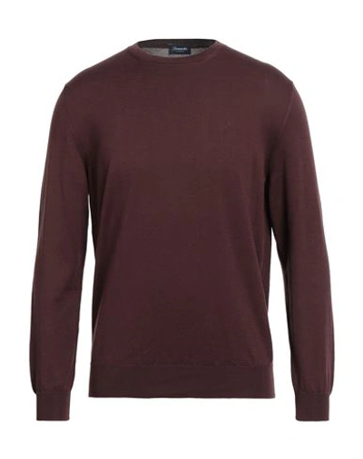 DRUMOHR DRUMOHR MAN SWEATER BROWN SIZE 44 COTTON
