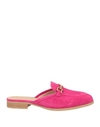 Unisa Woman Mules & Clogs Fuchsia Size 6 Leather In Pink