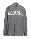 Dsquared2 Man Jacket Grey Size 36 Polyester
