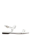 Hazy Woman Sandals White Size 11 Soft Leather