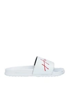 Hugo Man Sandals White Size 12 Synthetic Fibers