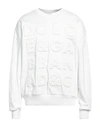 Dolce & Gabbana Man Sweatshirt White Size M Cotton, Elastane