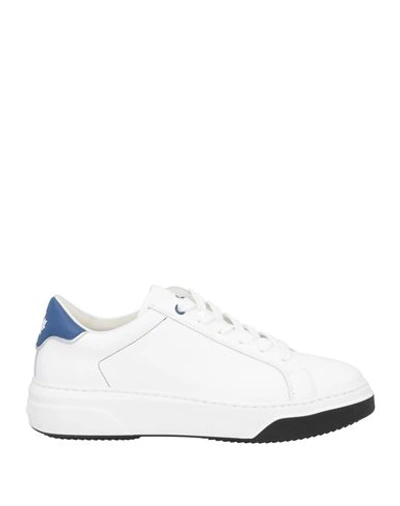 Dsquared2 Man Sneakers White Size 13 Calfskin