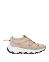 Brunello Cucinelli Woman Sneakers Light Grey Size 10 Leather, Textile Fibers