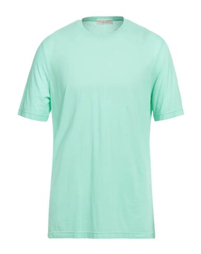 Filippo De Laurentiis Man T-shirt Light Green Size 36 Cotton