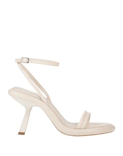 Vic Matie Vic Matiē Woman Sandals Beige Size 11 Soft Leather In Beige
