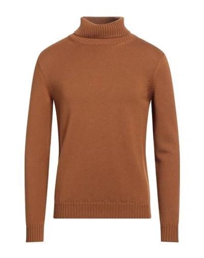 Altea Man Turtleneck Brown Size S Merino Wool In Brown
