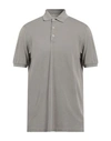 Fedeli Man Polo Shirt Dove Grey Size 42 Cotton