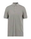 Fedeli Man Polo Shirt Grey Size 50 Organic Cotton