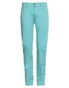 Jacob Cohёn Man Pants Pastel Blue Size 32 Cotton, Elastane