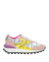 Voile Blanche Woman Sneakers Pastel Pink Size 7 Leather, Nylon