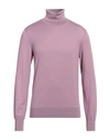 DOLCE & GABBANA DOLCE & GABBANA MAN TURTLENECK MAUVE SIZE 44 CASHMERE