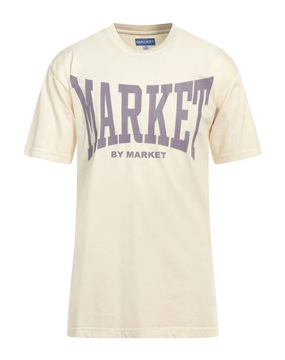 Market Man T-shirt Cream Size Xl Cotton In White