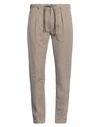 Circolo 1901 Piquet Pleated Drawstring Trousers In Beige