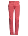 Jacob Cohёn Man Pants Tomato Red Size 32 Cotton, Elastane
