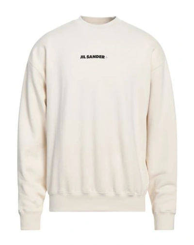 Jil Sander Cotton Crew-neck Sweatshirt In Neutral