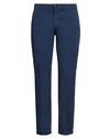 Herman & Sons Man Pants Bright Blue Size 40 Cotton, Elastane