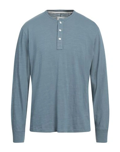Rag & Bone Man T-shirt Slate Blue Size Xxl Cotton In Blue