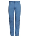 Lacoste Man Pants Pastel Blue Size 33w-34l Cotton, Elastane