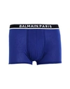 Balmain Man Boxer Bright Blue Size Xl Cotton, Elastane