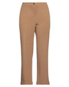 Via Masini 80 Woman Pants Light Brown Size 12 Viscose, Polyamide, Elastane In Beige