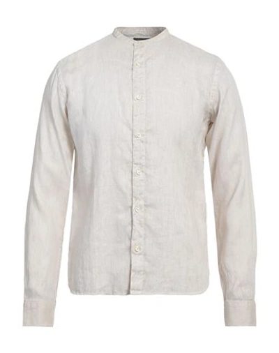 Rossopuro Man Shirt Beige Size 15 ½ Linen