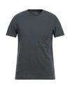 Majestic Filatures Man T-shirt Lead Size M Organic Cotton, Recycled Cotton In Grey