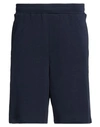 Armani Exchange Man Shorts & Bermuda Shorts Navy Blue Size L Cotton, Polyester