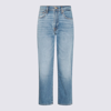 7 FOR ALL MANKIND 7 FOR ALL MANKIND BLUE COTTON BLEND JEANS