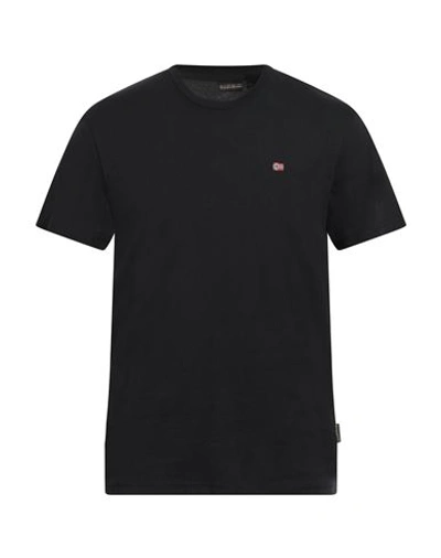 Napapijri Man T-shirt Black Size L Cotton