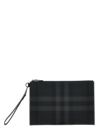 Burberry 'edin' Clutch In Black