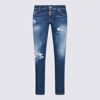 Dsquared2 Ripped Slim-leg Jeans In Blue