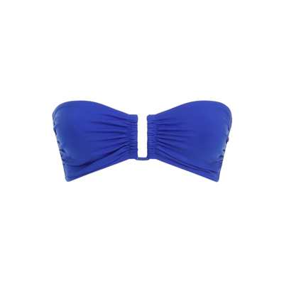 Orlebar Brown Eres  Show Bikini Top Swimwear In Blue