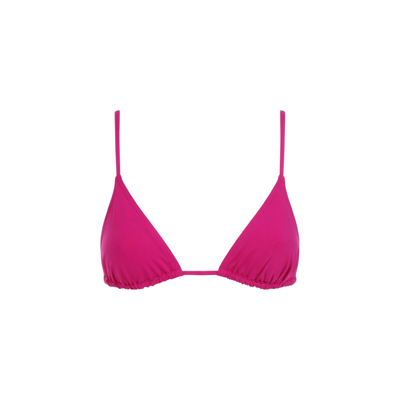 Orlebar Brown Eres  Mouna Bikini Top Swimwear In Pink & Purple