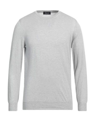 Drumohr Man Sweater Grey Size 38 Cotton, Linen