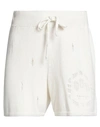 Barrow Woman Shorts & Bermuda Shorts Ivory Size M Viscose, Polyester In White
