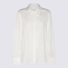 Khaite Pointed-collar Cotton Shirt In White