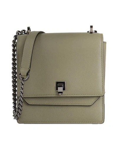 Valextra Woman Cross-body Bag Sage Green Size - Calfskin In Sage Green