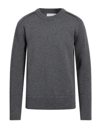 Jil Sander Man Sweater Lead Size 40 Wool In Grey