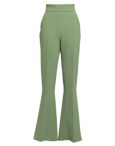 Elisabetta Franchi Woman Pants Green Size 6 Virgin Wool
