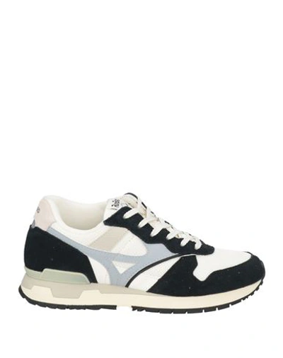Mizuno Woman Sneakers Midnight Blue Size 5 Leather, Textile Fibers