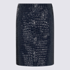Tom Ford Women Dark Blue Croc Print Skirt, 26 Luxury Skirts For Women Darveys In Blue