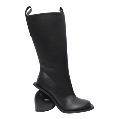 Yume Yume 110mm Leather Knee-length Boots In Black